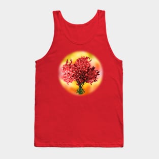 Nature-Inspired: Red Tree Tank Top